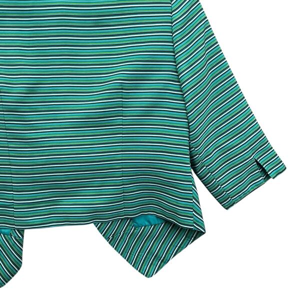 LAVENDER & HONEY Stripe Blazer Lined Stretch Size M Women’s - Picture 4 of 11